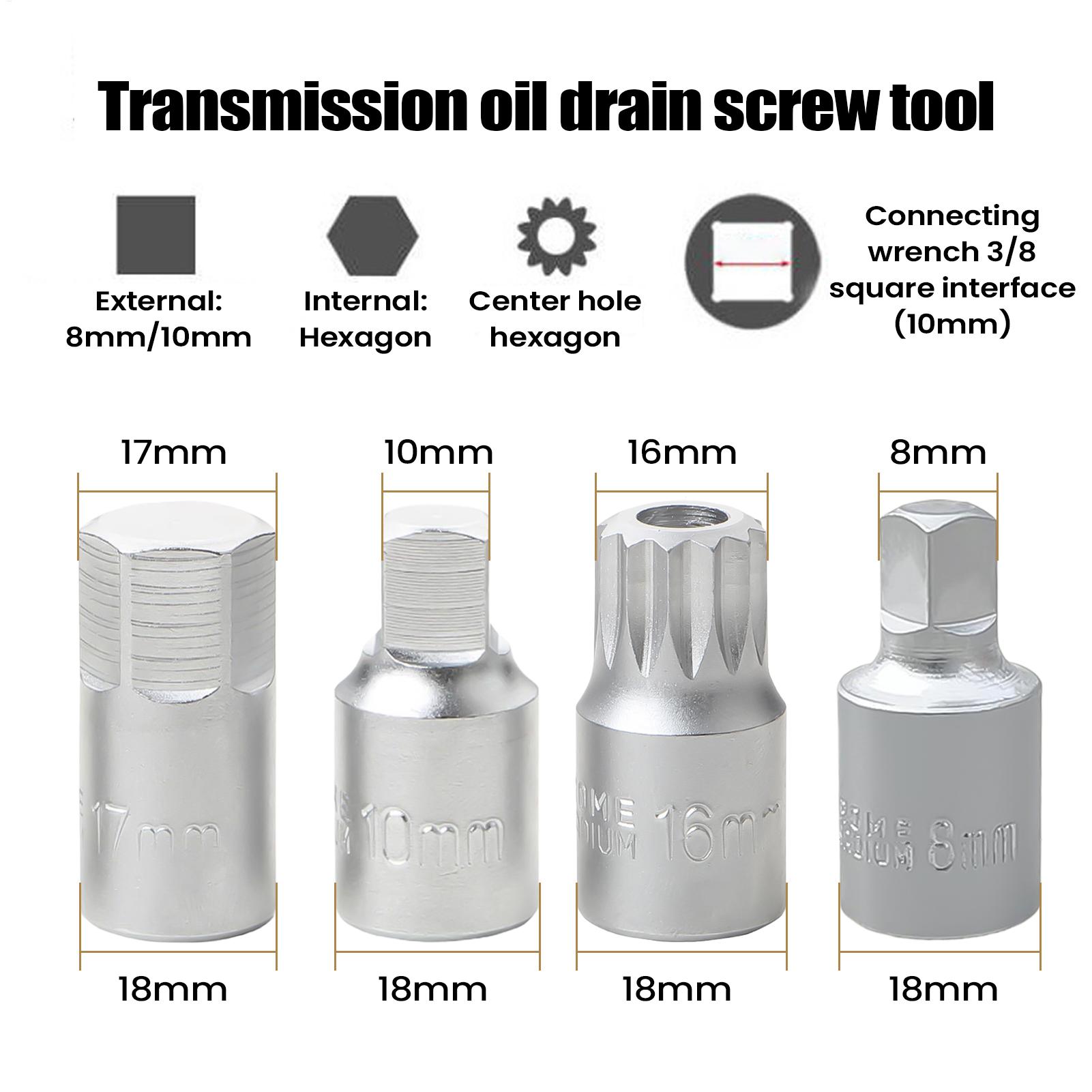 1pc Oil Sump Drain Socket Wren - Oil Filter Wrench avaliação e preço