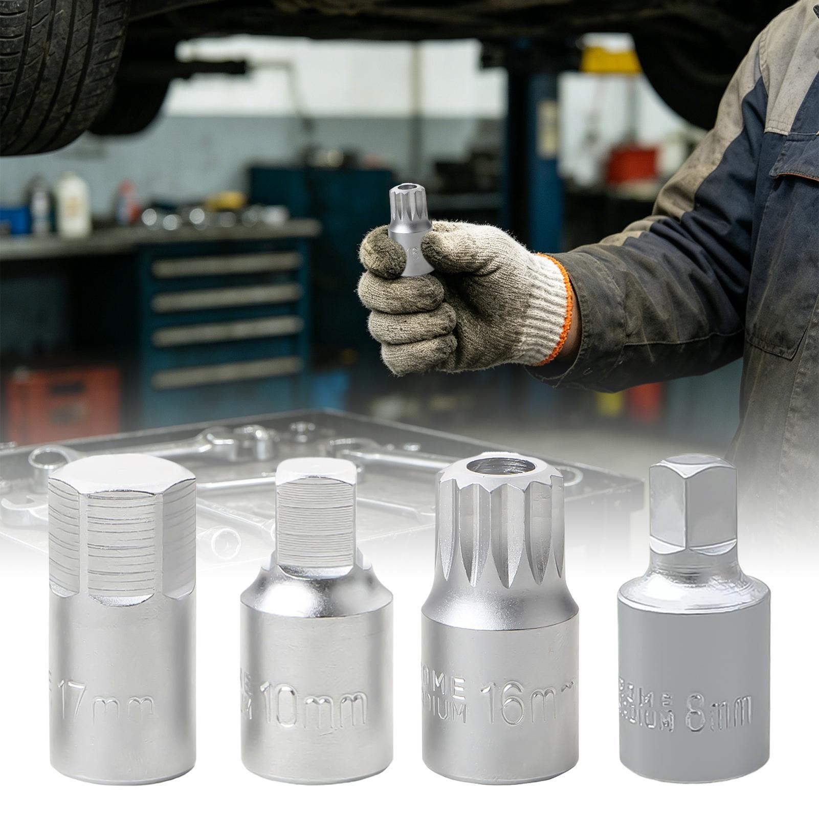 1pc Oil Sump Drain Socket Wren - Oil Filter Wrench avaliação e preço